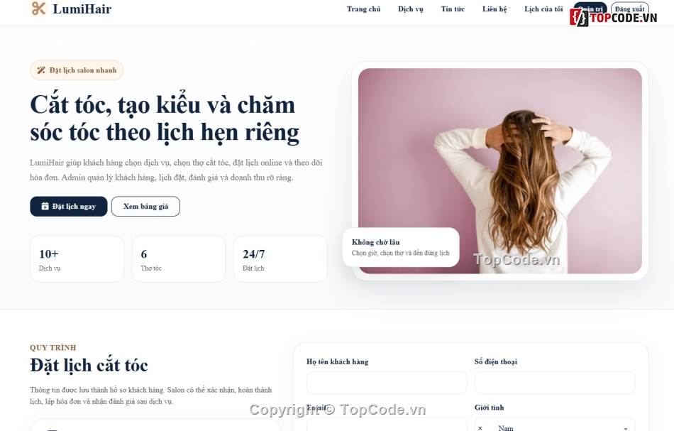 salon,đặt lịch,đặt lịch salon tóc